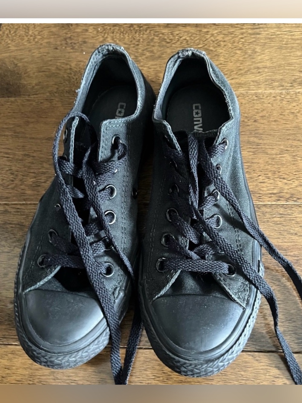 Converse Black Low-Top Canvas Sneakers